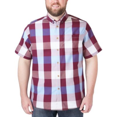 Burgundy buffalo check