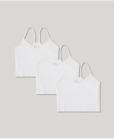 Pact Women's Everyday Shelf Bra Cropped Camisole 3-Pack