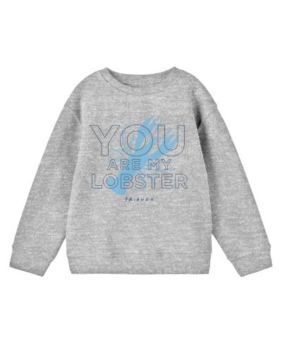Friends Boys TV Show You're My Lobster Youth Athletic Heather Long Sleeve Shirt