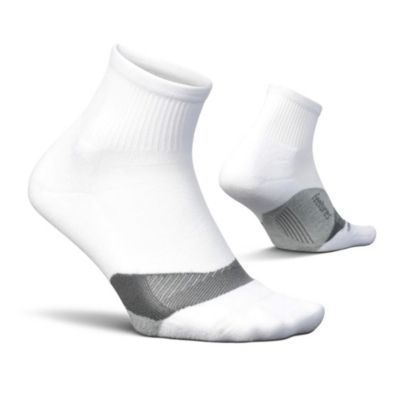 Feetures Men's Elite Light Cushion Quarter Solid - Sport Sock with Targeted Compression