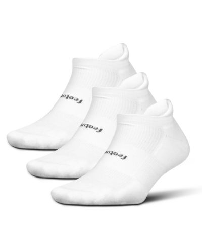 Feetures Men's High-Performance Cushion No Show Tab Solid- For Men & Women, Athletic Ankle Socks, Moisture Wicking - 3Pack