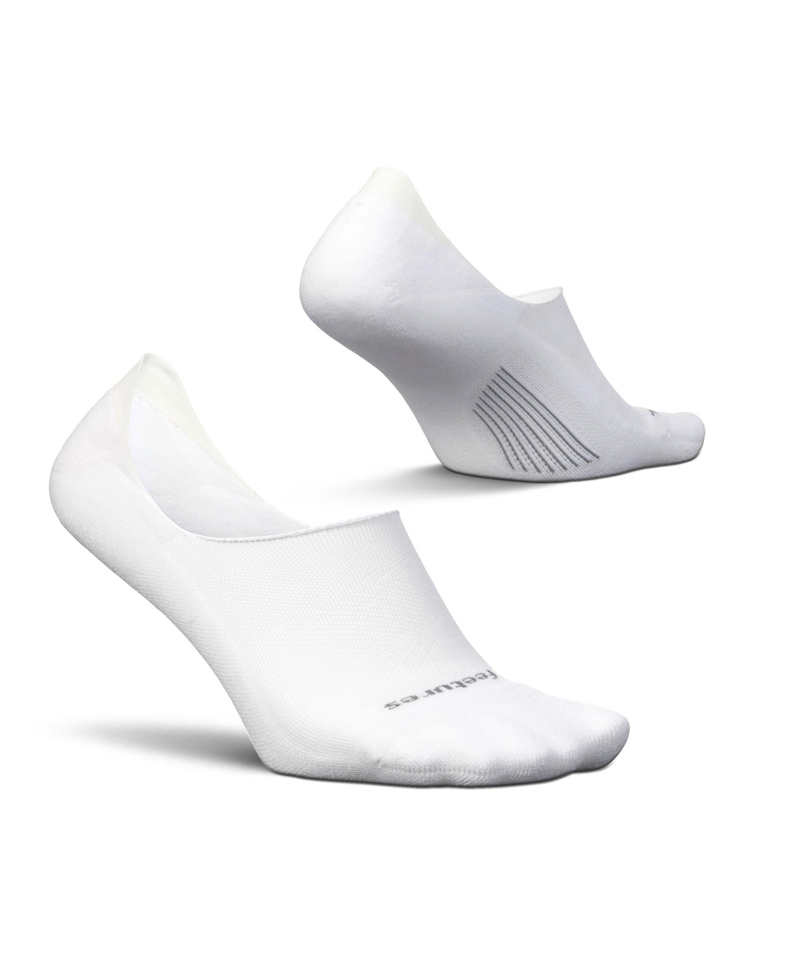 Feetures Men's Elite Light Cushion Invisible Socks - Anti-Slip Sport Sock Liner with Targeted Compression