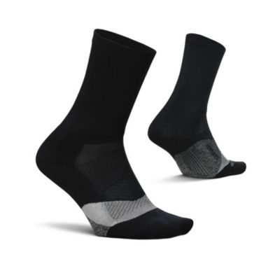 Feetures Men's Elite Light Cushion Mini Crew Sock - Sport Sock with Targeted Compression