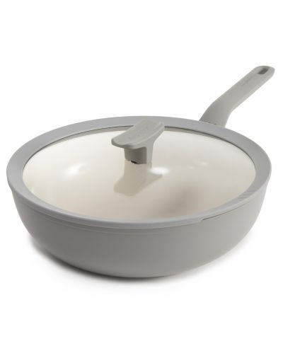 BergHOFF Balance Non-stick Ceramic Wok Pan 11", 4.4qt. With Glass Lid