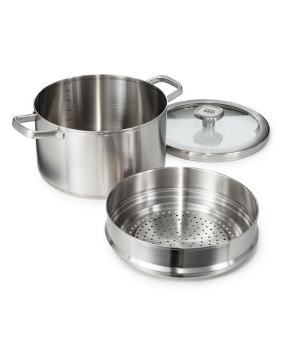 BergHOFF Graphite 3Pc 18/10 Stainless Steel Steamer Set