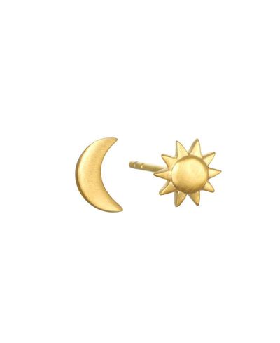Серьги-гвоздики Satya Jewelry Celestial Light Moon and Star