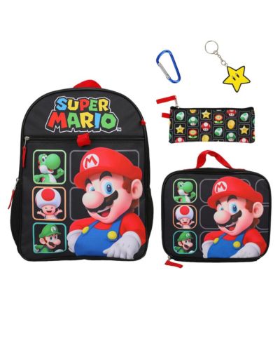 Набор рюкзаков SUPER MARIO Bros Character Grid 16 Inch 5 Piece