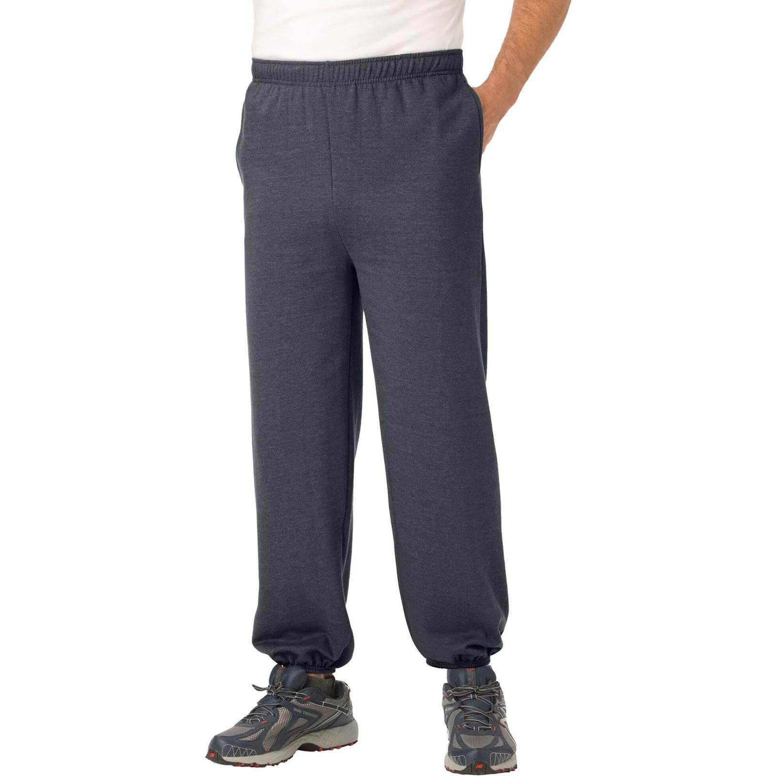 KingSize Men's Fleece Elastic Cuff Sweatpants