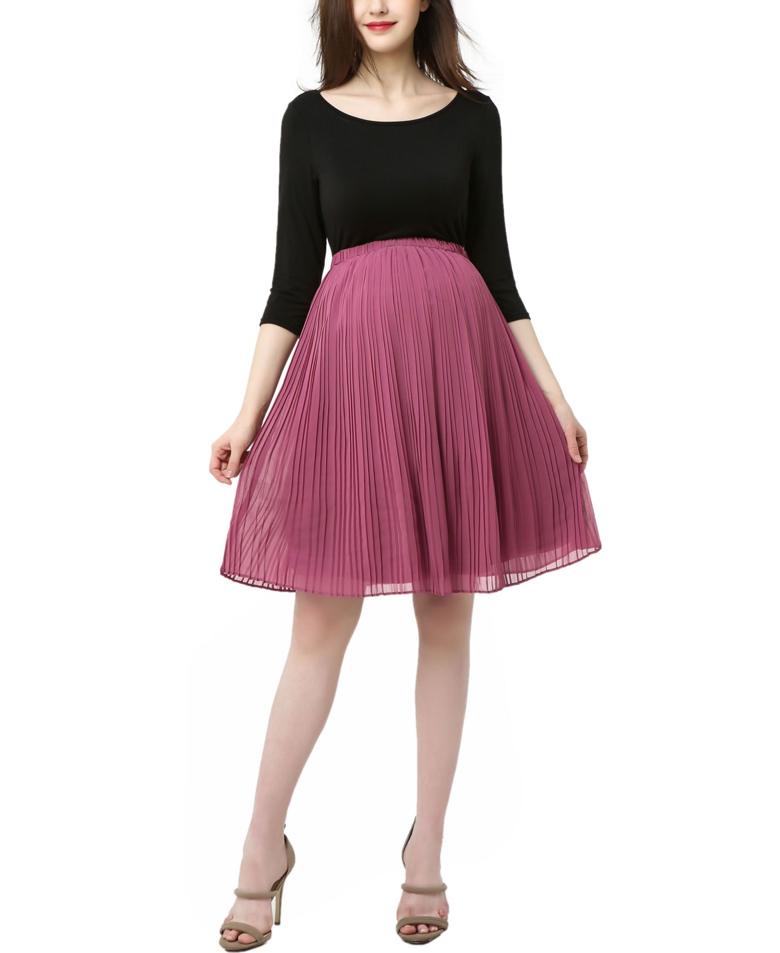 Женское платье kimi + kai Maternity Colorblock Empire Waist