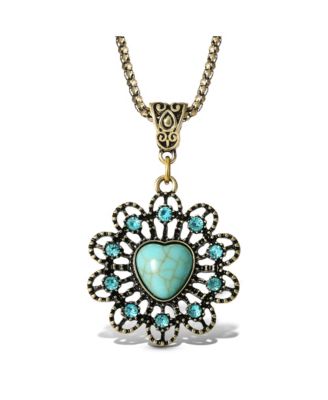 Ожерелье Jessica Simpson Women's Turquoise Stone Ornate