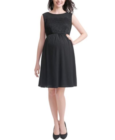 kimi + kai Women's Lace & Mesh Skater Dress