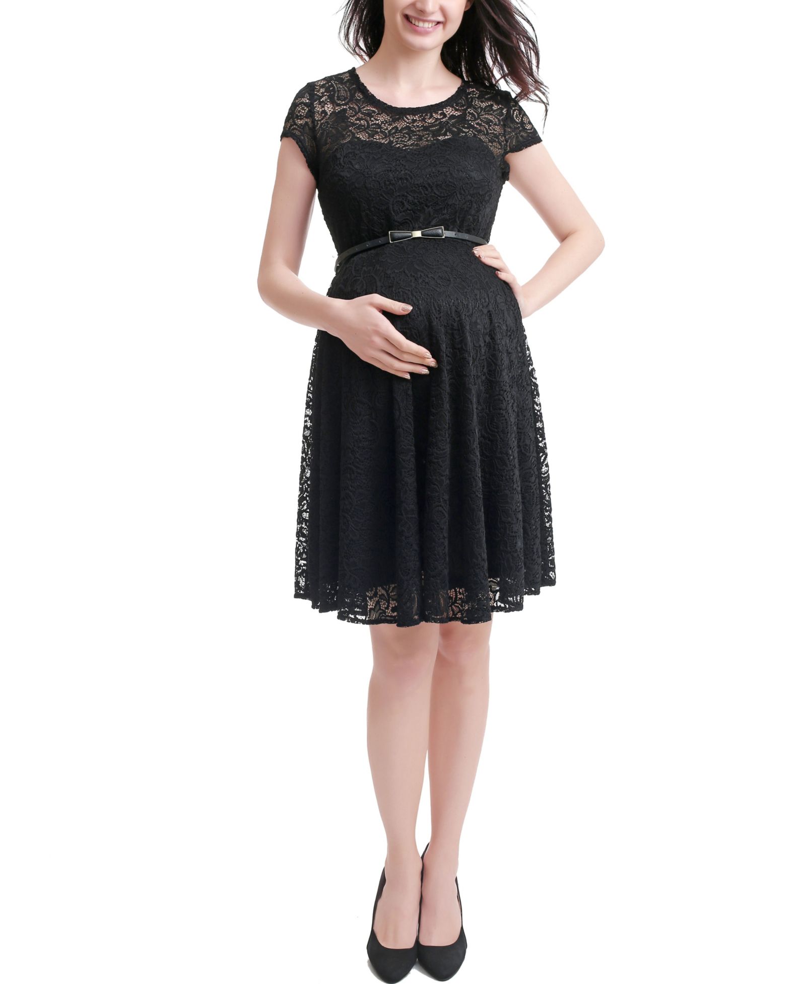 kimi + kai Maternity Olivia Lace Skater Dress женское платье kimi + kai