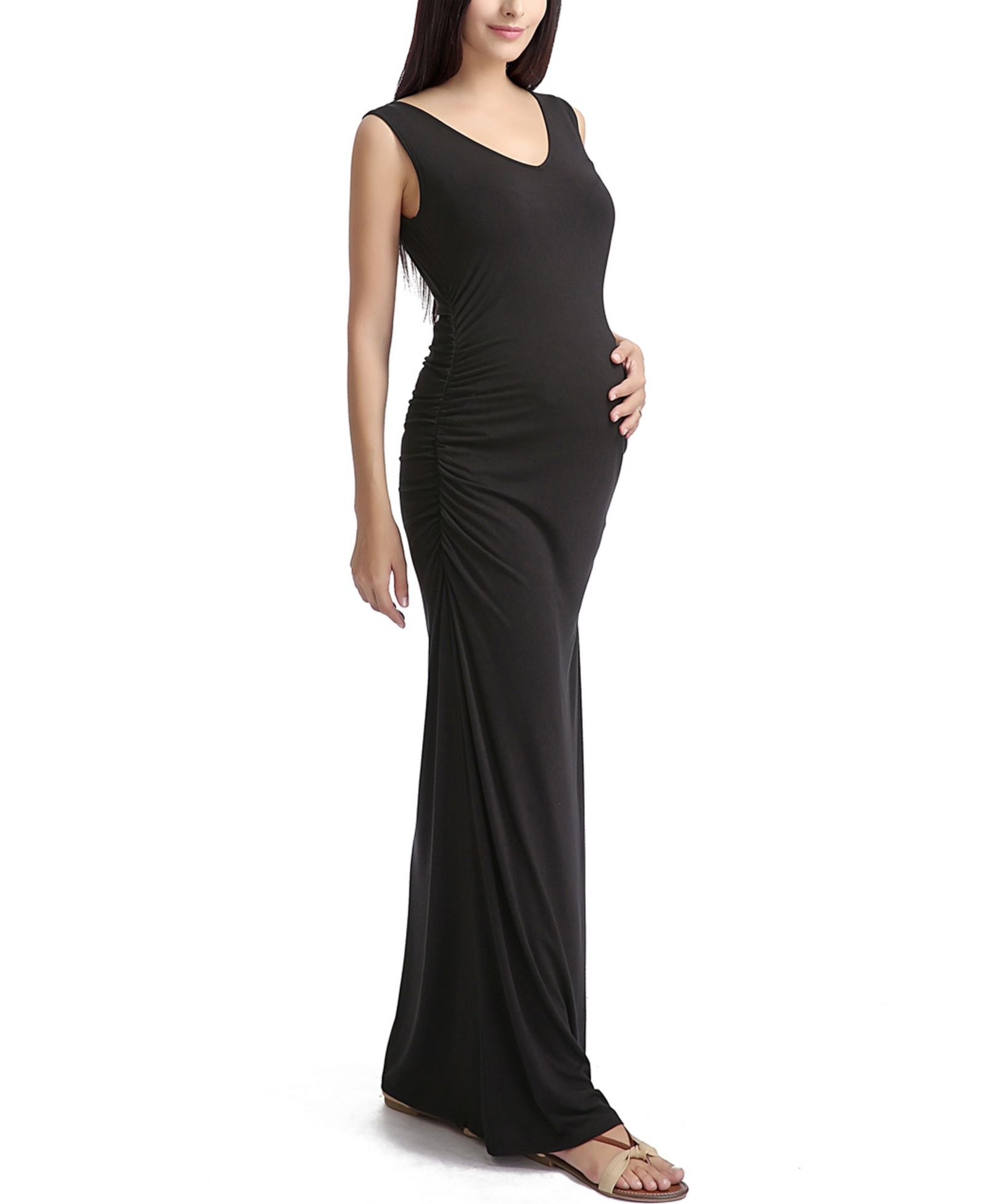 Макси-платье kimi + kai Maternity V-Necl Lace Back