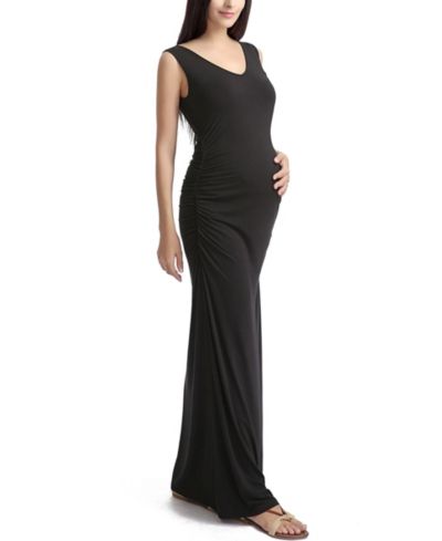 kimi + kai Women's V-Necl Lace Back Maxi Dress