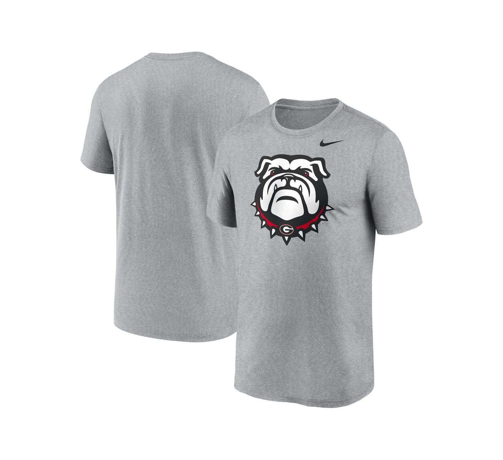 Nike Men's Heather Gray Georgia Bulldogs Primetime Legend Alternate Logo T-Shirt