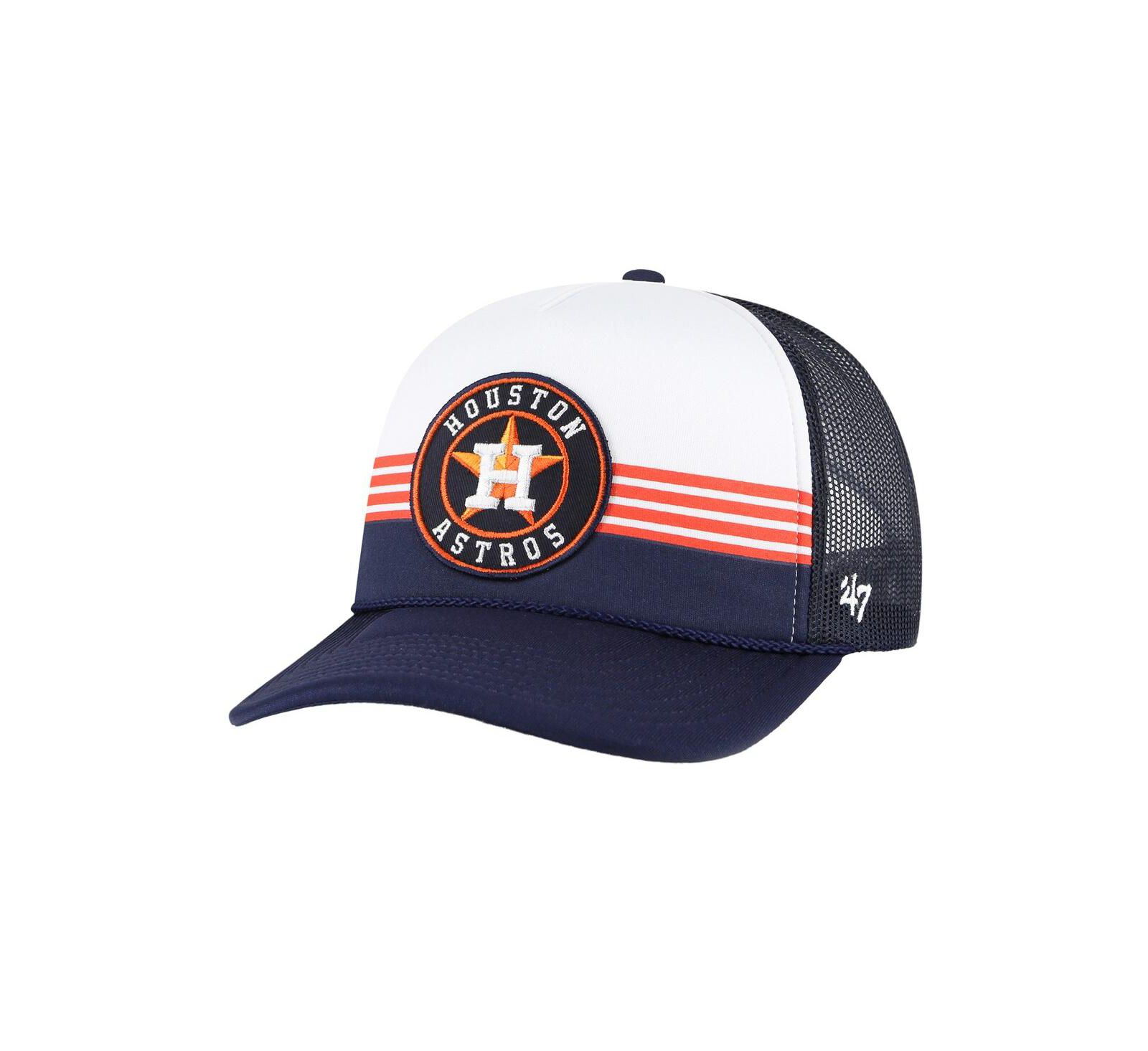 Мужская кепка '47 Brand Navy Houston Astros Lift Off Foam Front Mesh Trucker регулируемая