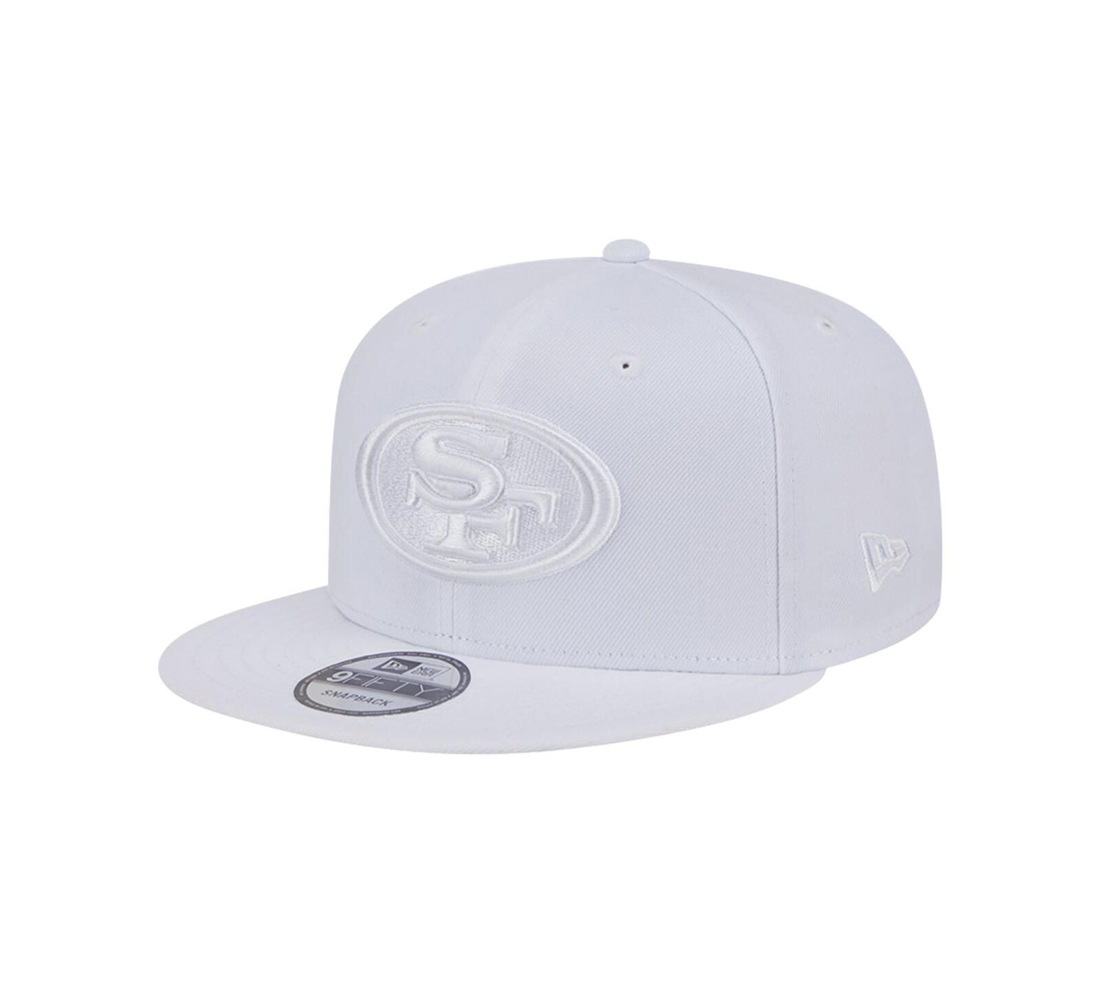 New Era Men's San Francisco 49ers Main White on White 9FIFTY Snapback Hat