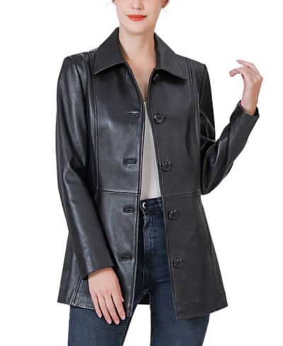 BGSD Женское кожаное пальто Dana Car Coat