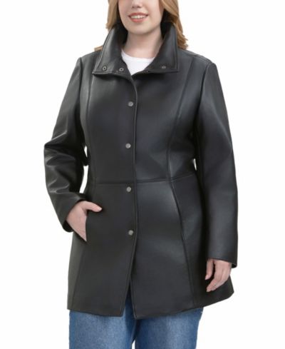 BGSD Plus Size кожаный плащ Rosie