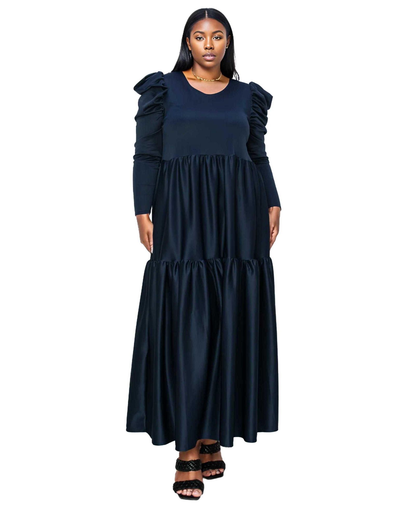 L I V D Plus Size Isabel Tiered Maxi Dress