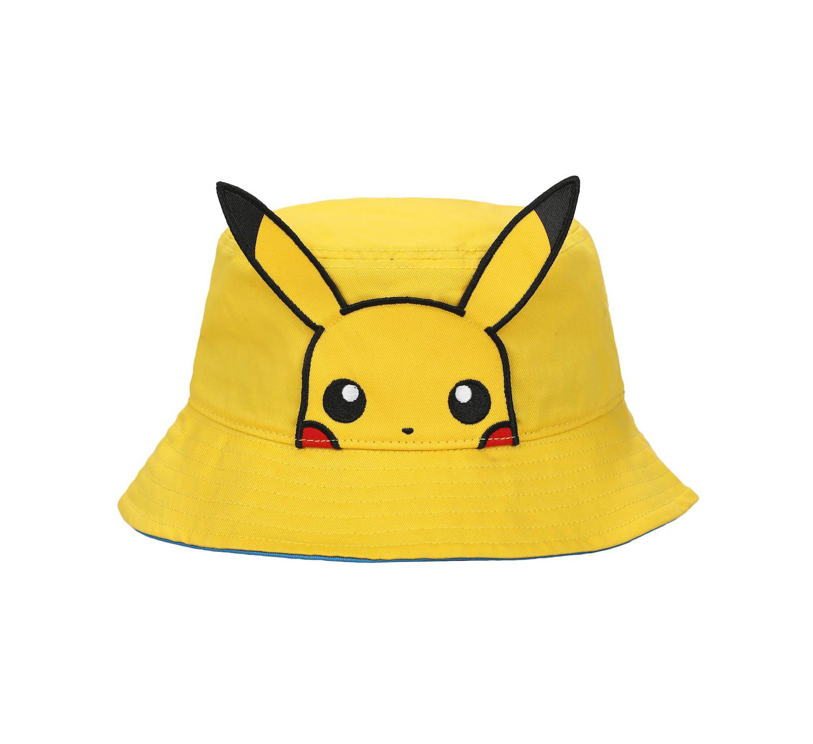 Баклажан Pokemon Pikachu Face Unisex Adult Bucket Hat With 3D Plush