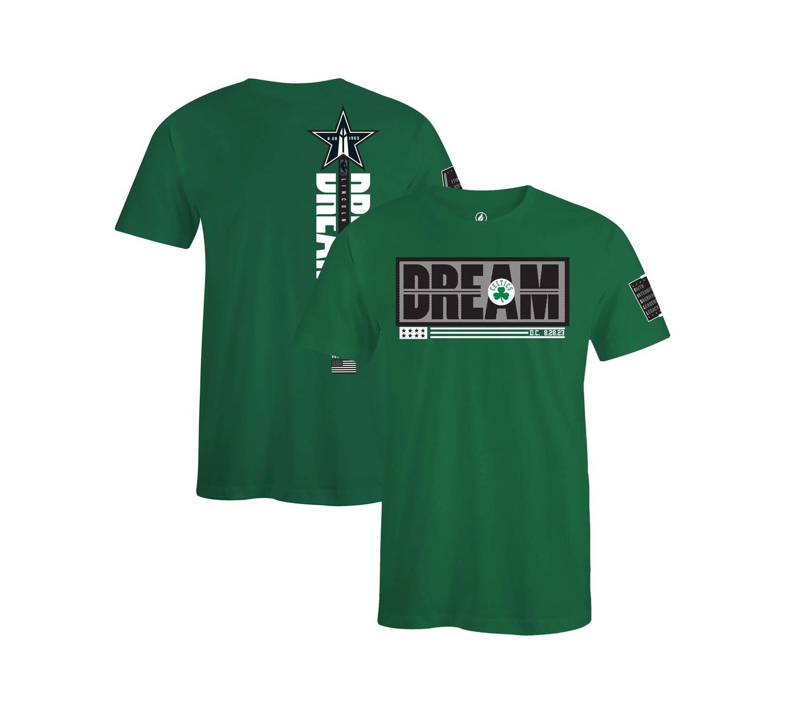 Мужская и Женская FISLL Black History Collection Green Boston Celtics T-Shirt