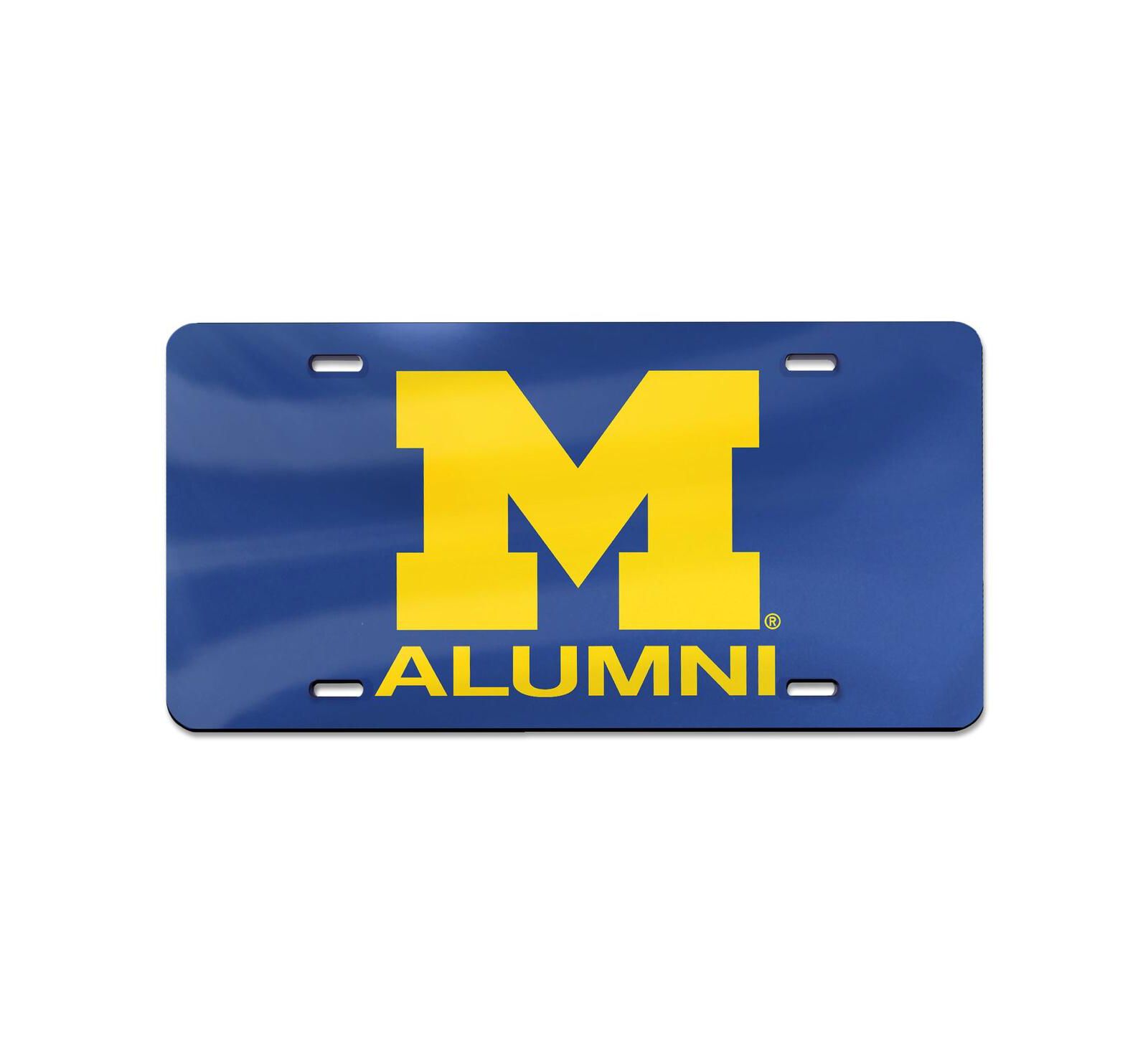 Номерной знак WinCraft Navy Michigan Wolverines Alumni Laser Cut Acrylic