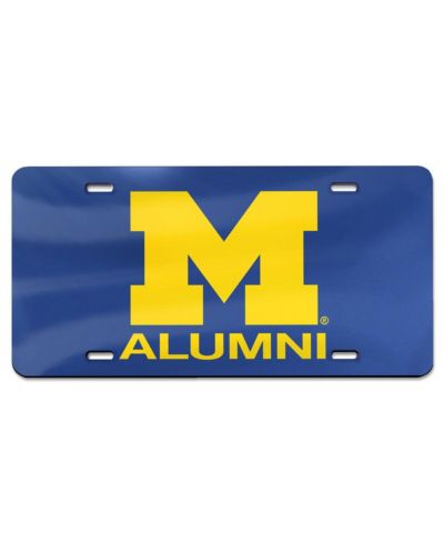 Номерной знак WinCraft Navy Michigan Wolverines Alumni Laser Cut Acrylic