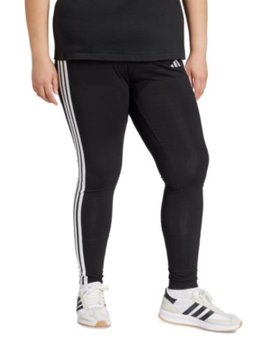 adidas Леггинсы из хлопка Essentials 3-Stripes, Plus Size