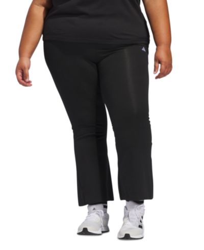 adidas Plus Size Small Logo Flare Pants