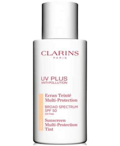 Clarins UV Plus солнцезащитный крем для лица с оттенком Anti-Pollution SPF 50