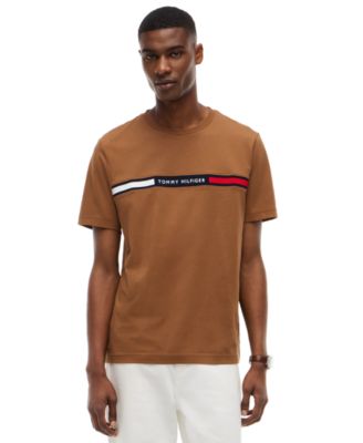 Tommy Hilfiger Мужская футболка с коротким рукавом и логотипом на груди