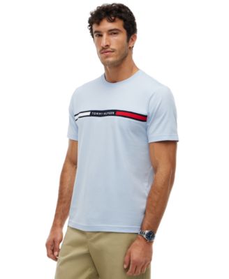 Tommy Hilfiger Мужская футболка с коротким рукавом и логотипом на груди
