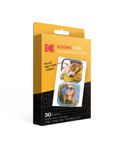 Kodak Premium Pre-Cut Sticker Zink фотобумага 2x3" (30 листов)
