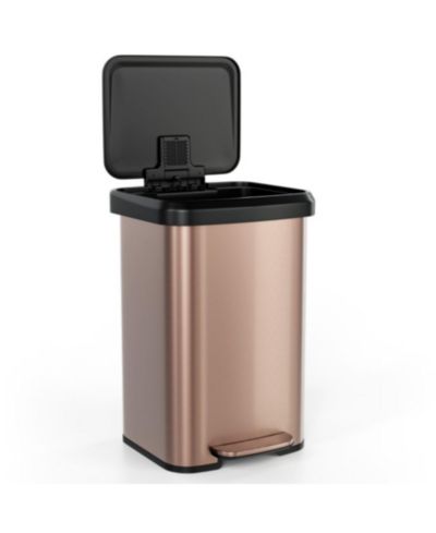 SUGIFT 13.2 Gallon Step Trash Can with Soft Close Lid and Deodorizer Compartment