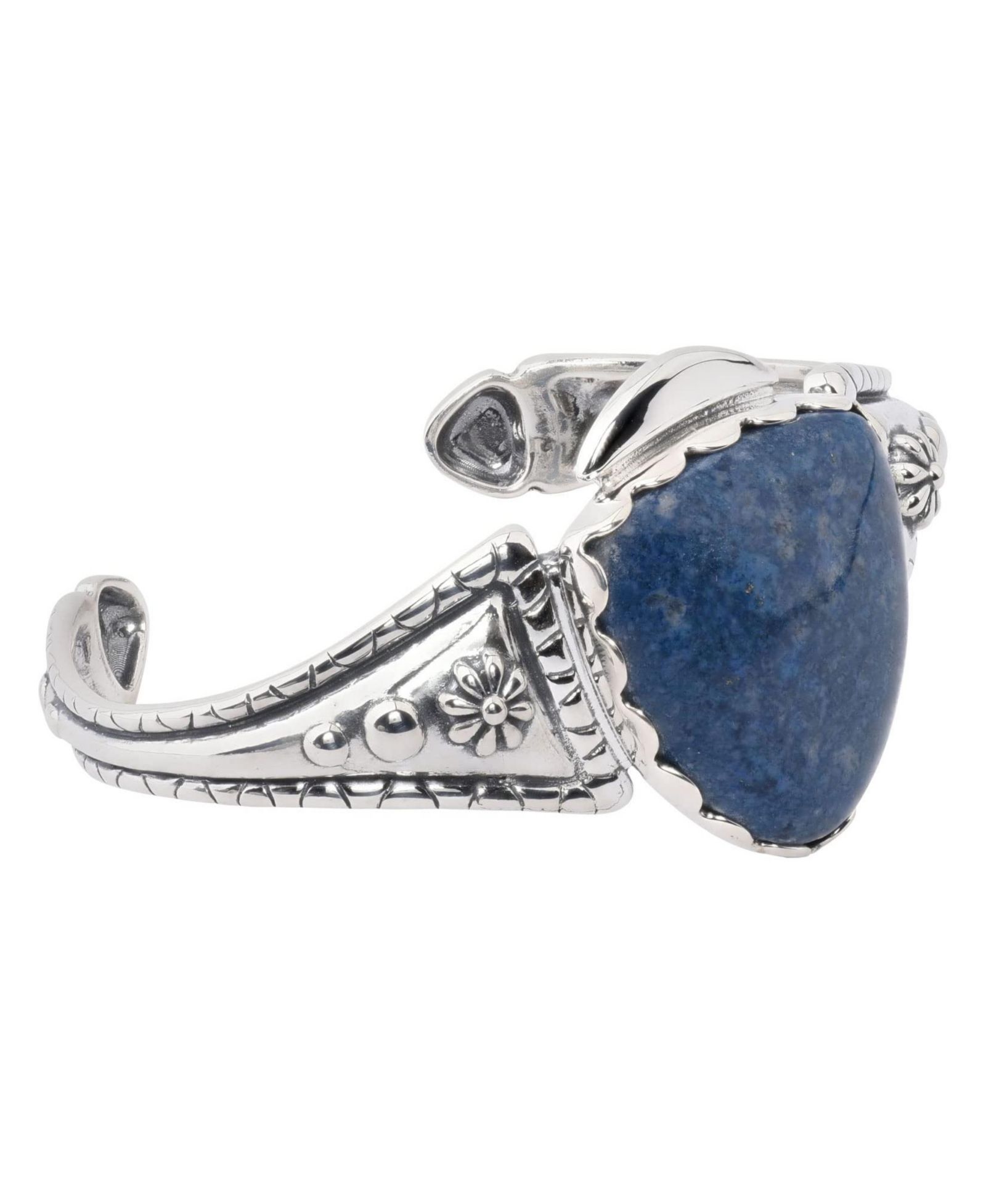 Браслет American West Jewelry Sterling Silver Blue Denim Lapis Gemstone Arrowhead Cuff