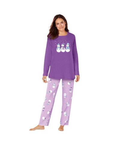 Pretty violet snowman