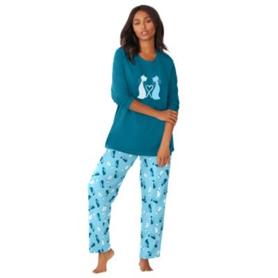 Deep teal cat
