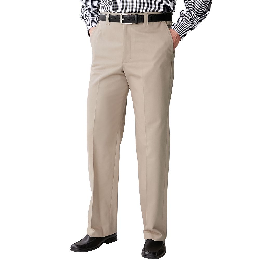 Мужские брюки KingSize Relaxed Fit Wrinkle-Free Full Elastic Plain Front