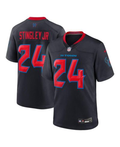 Мужская игровая джерси Nike Derek Stingley Jr. Navy Houston Texans 2nd Alternate