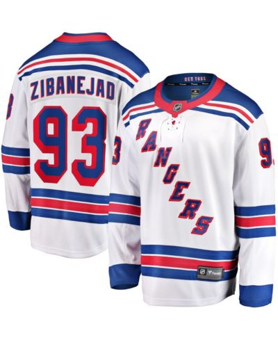 Мужская джерси Fanatics Mika Zibanejad New York Rangers Away Premier Breakaway Player