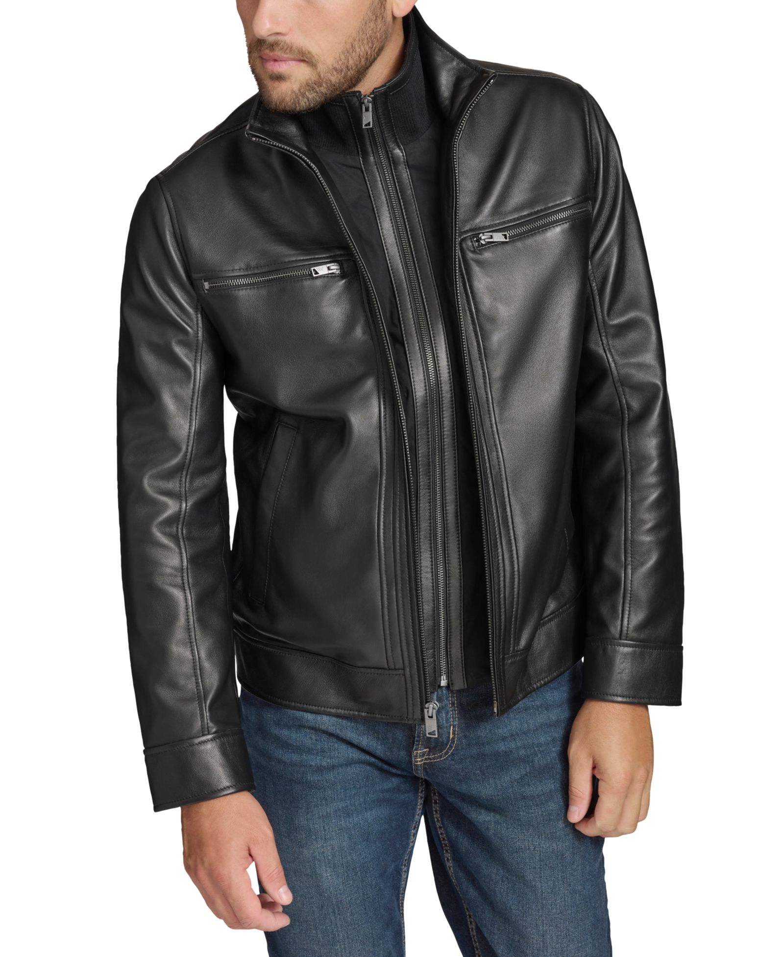 Marc New York Men's Winton Genuine Leather Jacket