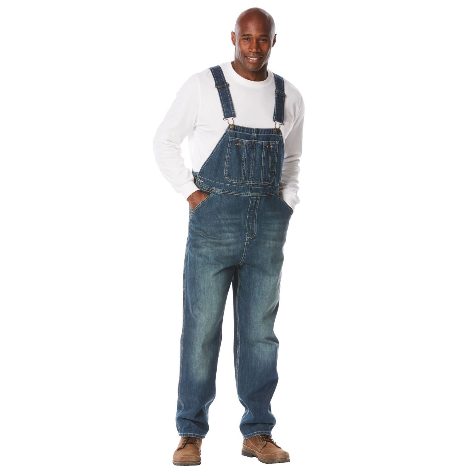 Boulder Creek Men's by KingSize by KingSize Denim Overalls