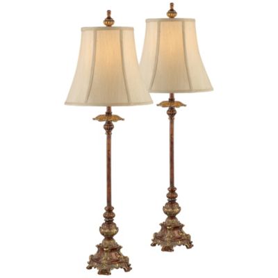 Regency Hill набор из 2 настольных ламп Juliette 36 1/2" в отделку Light Bronze для гостиной или спальни