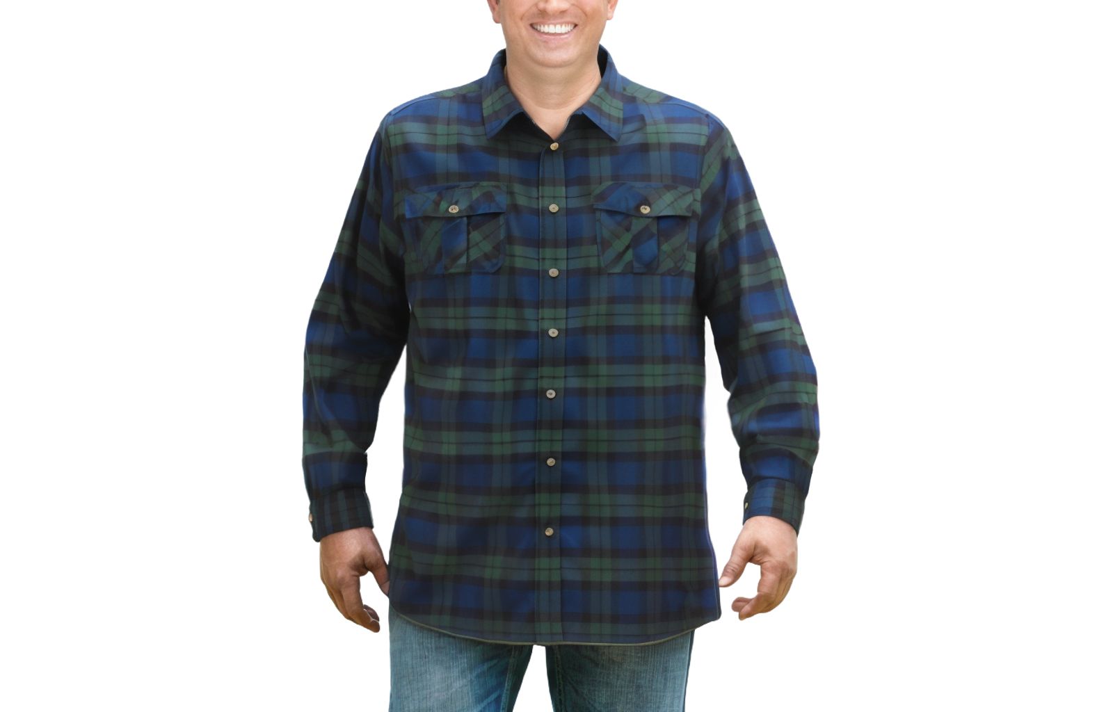 KingSize Men's Signature Plaid Flannel Shirt