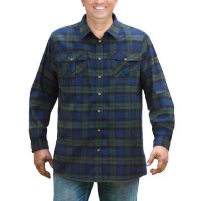 KingSize Men's Signature Plaid Flannel Shirt