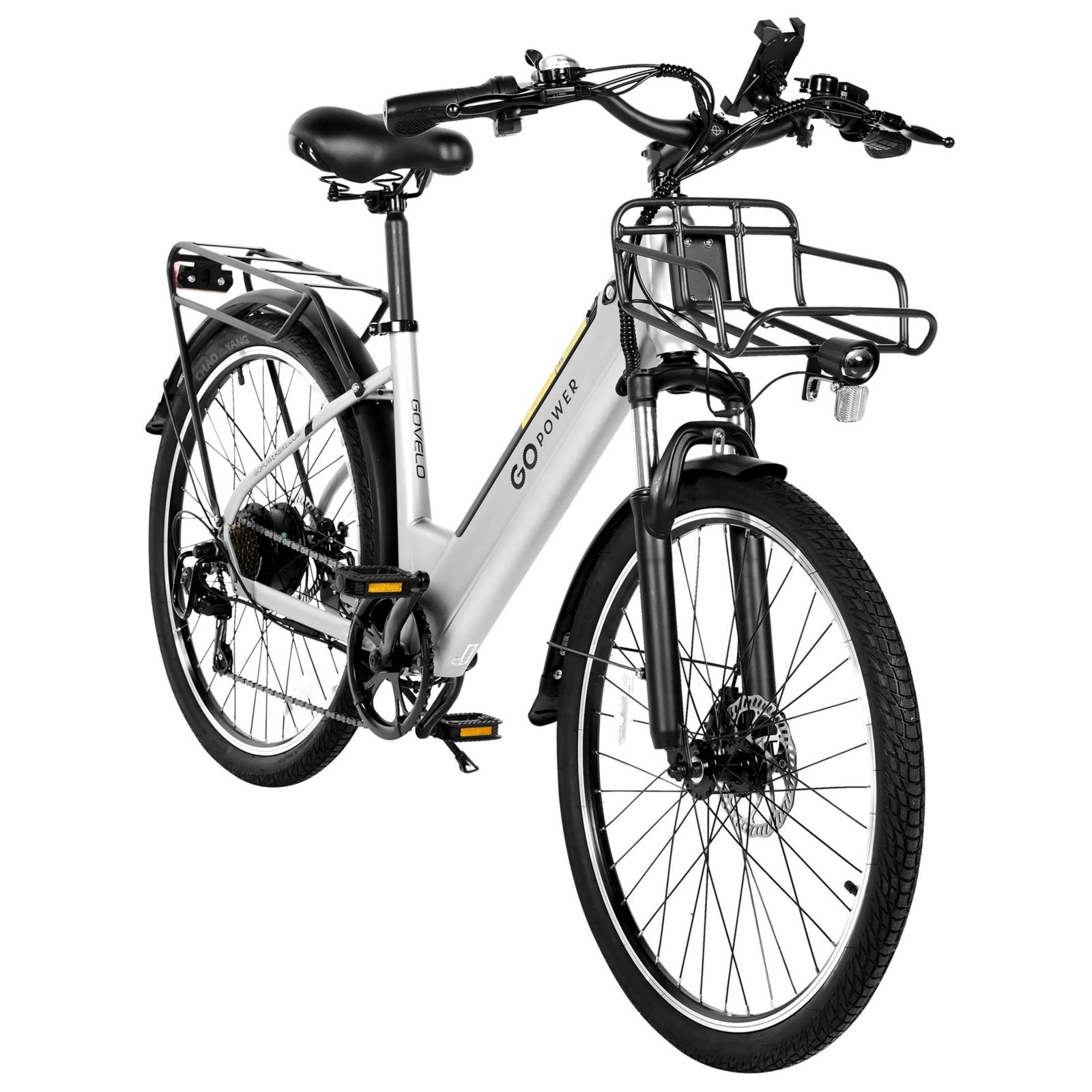 Электровелосипед GoPowerBike GoVelo с макс. скоростью 20 mph и мотором 500W | Silver