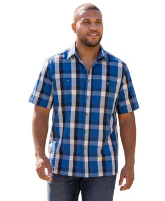 Navy grey plaid