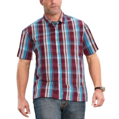Deep burgundy plaid