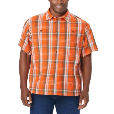 Dark orange plaid